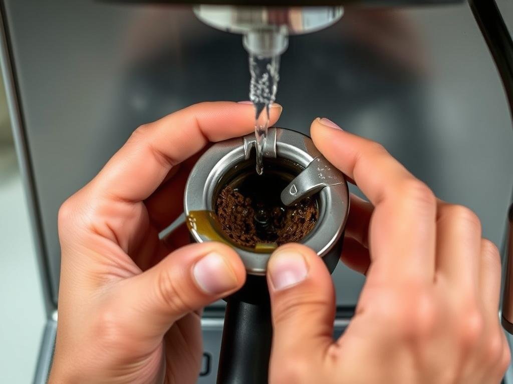 Cleaning Delonghi espresso machine portafilter Cleaning Delonghi espresso machine portafilter