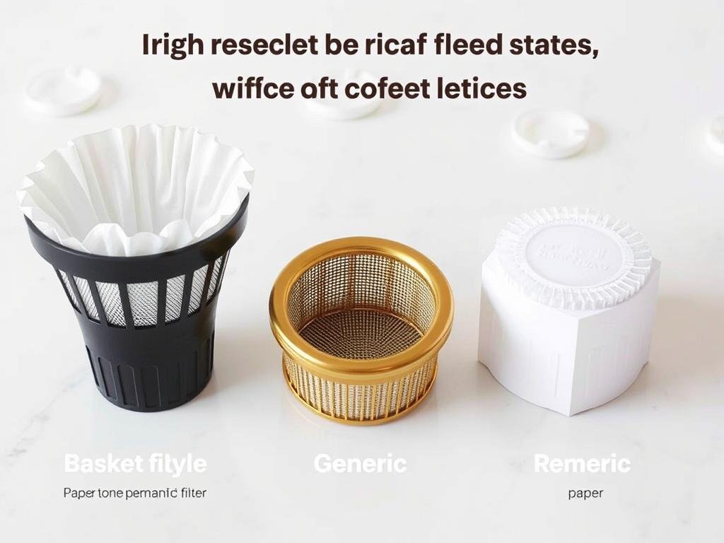 Different types of coffee filters compatible with Mr. Coffee machines