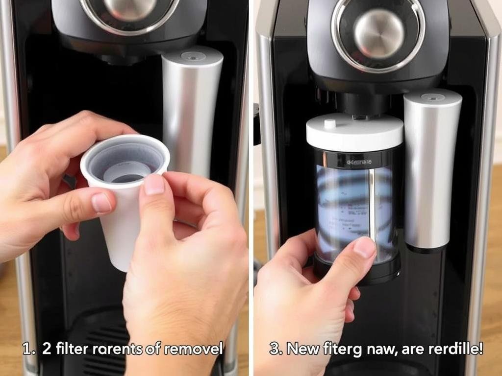 Replacing water filter in Delonghi espresso machine Replacing water filter in Delonghi espresso machine