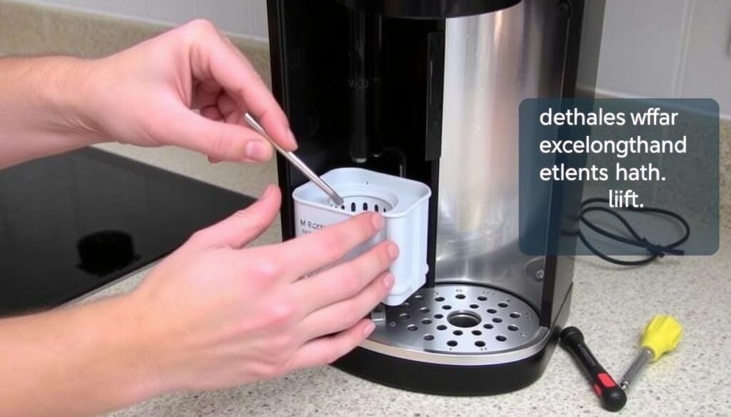 Troubleshooting a Mr. Coffee machine with tools and parts Troubleshooting a Mr. Coffee machine with tools and parts